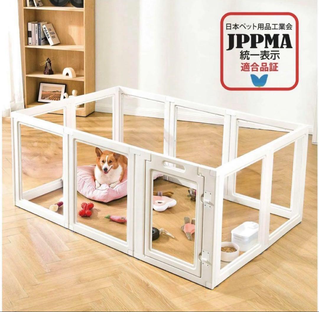 ホワイトフレームクリアサークル　HIGHタイプ6面パネル