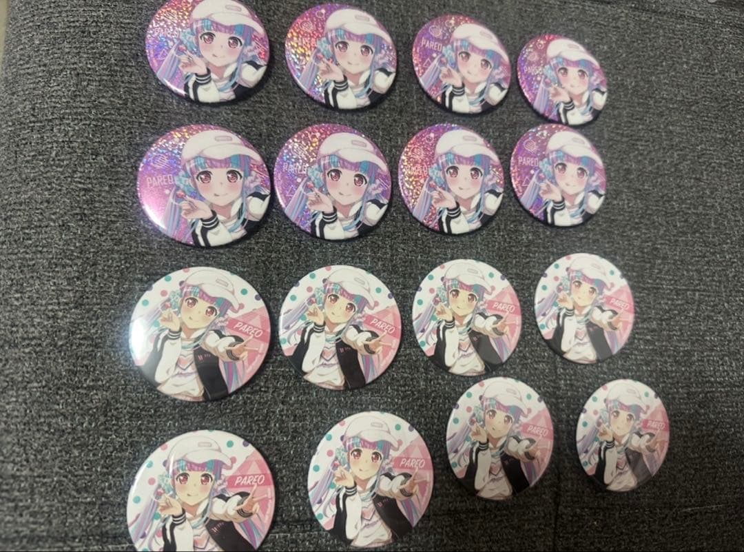 バンドリ パレオ WEGO 缶バッジ