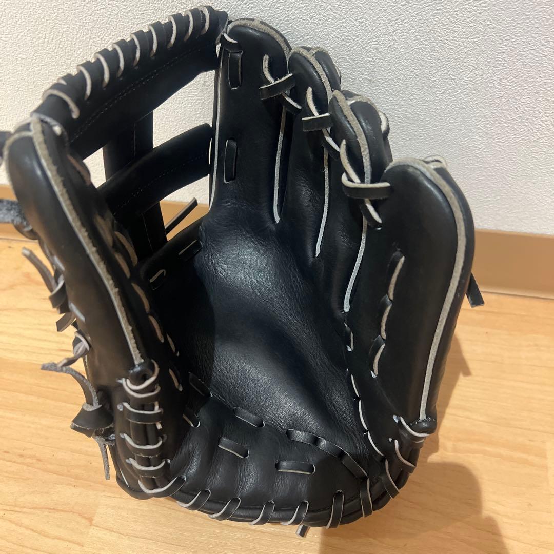 黒 レザー 硬式野球グローブ