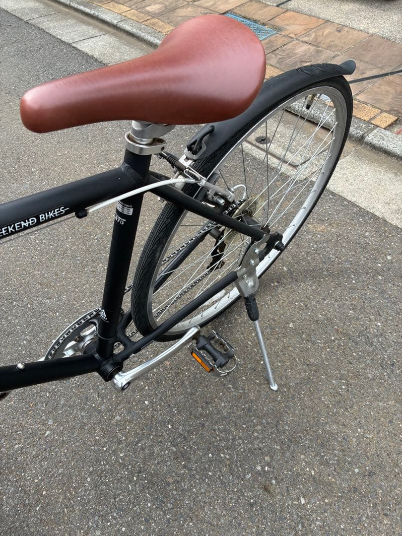練馬区　あさひ　クロスバイク　ウィークエンドバイクス　7段変速　ブラック