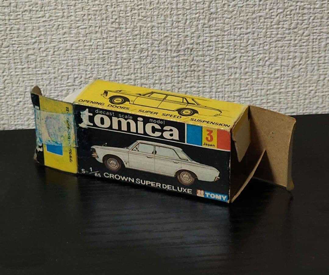 TOMICA　トミカ　クラウンDX　メタブルー　白シート　1Aホイール　箱付き