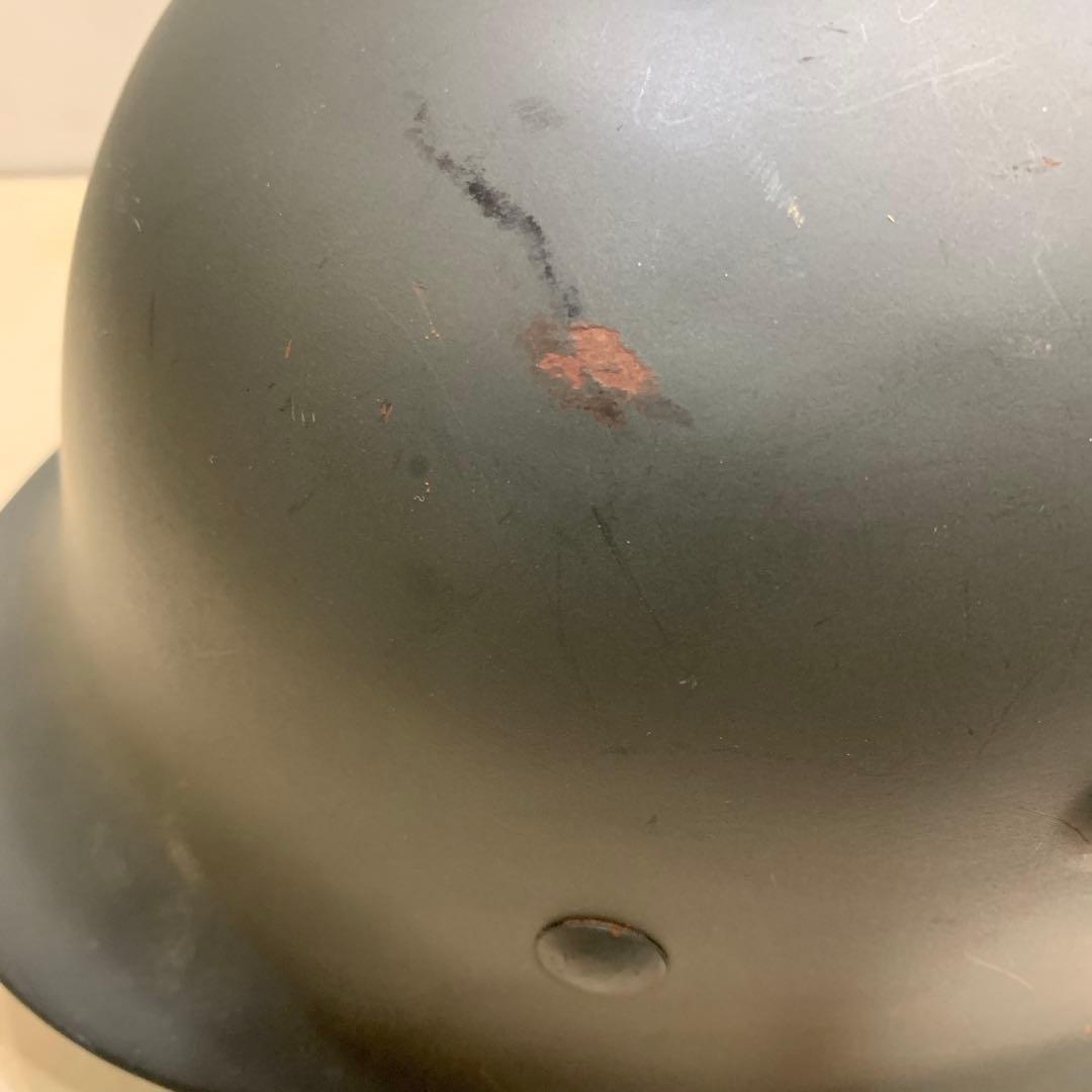 ドイツ軍スタイル ヘルメット グレー金属製、レプリカM 36？