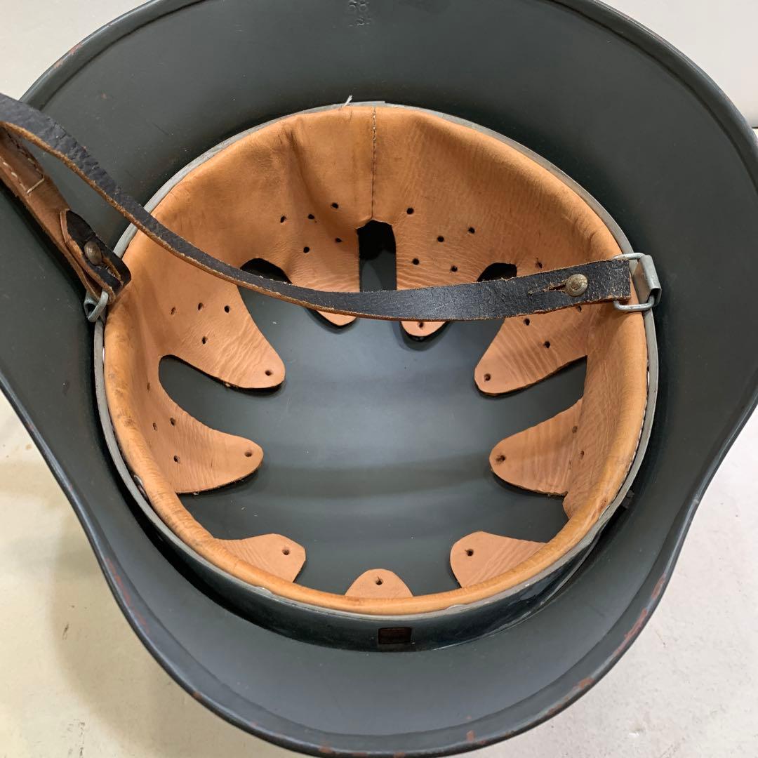 ドイツ軍スタイル ヘルメット グレー金属製、レプリカM 36？