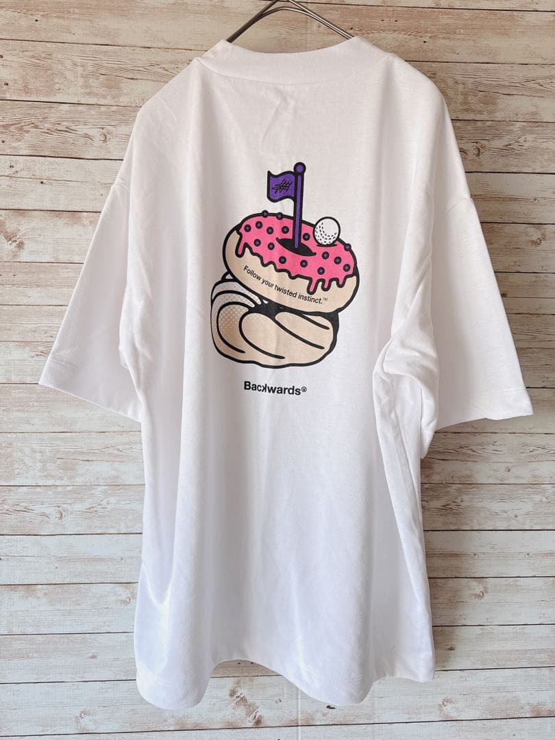 メンズゴルフシャツ Backwords ドーナツ Mサイズ 未使用品