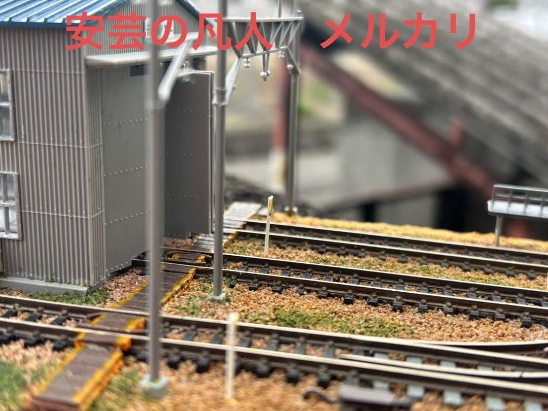 ヒロnゲージ ジオラマ61 電車庫のある風景　アクリルケース付