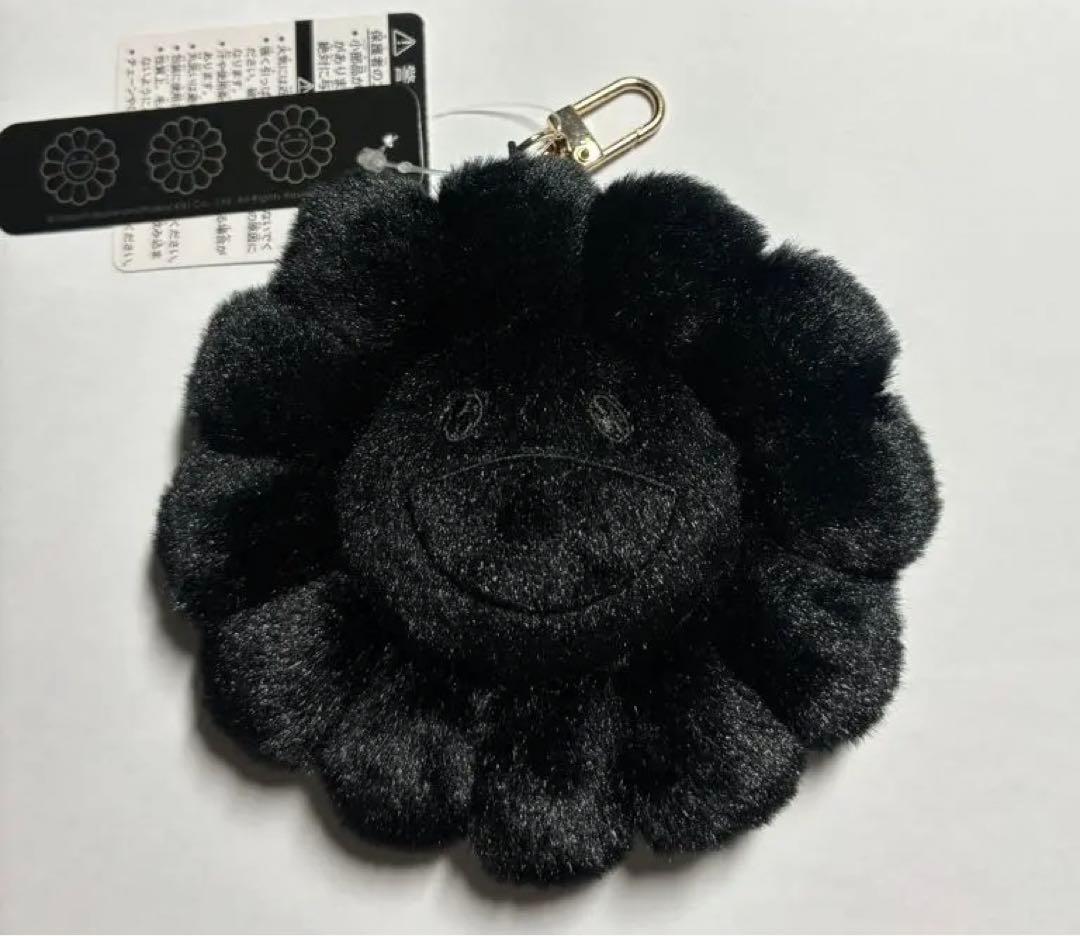 カイカイキキ　村上隆　お花 キーホルダー　ブラック 黒