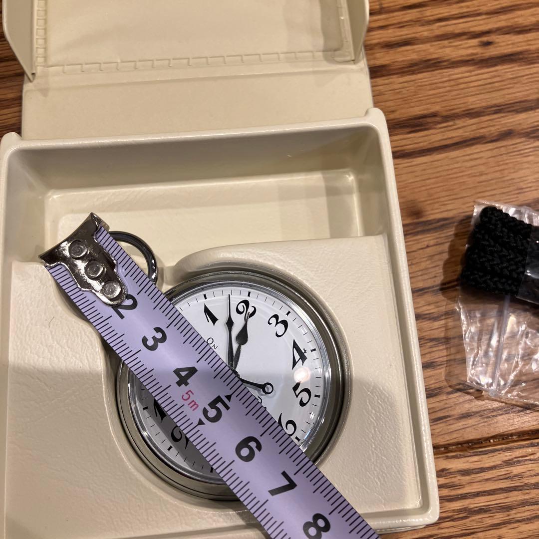 SEIKO 鉄道時計 7550(QHV) シルバー　稼動品