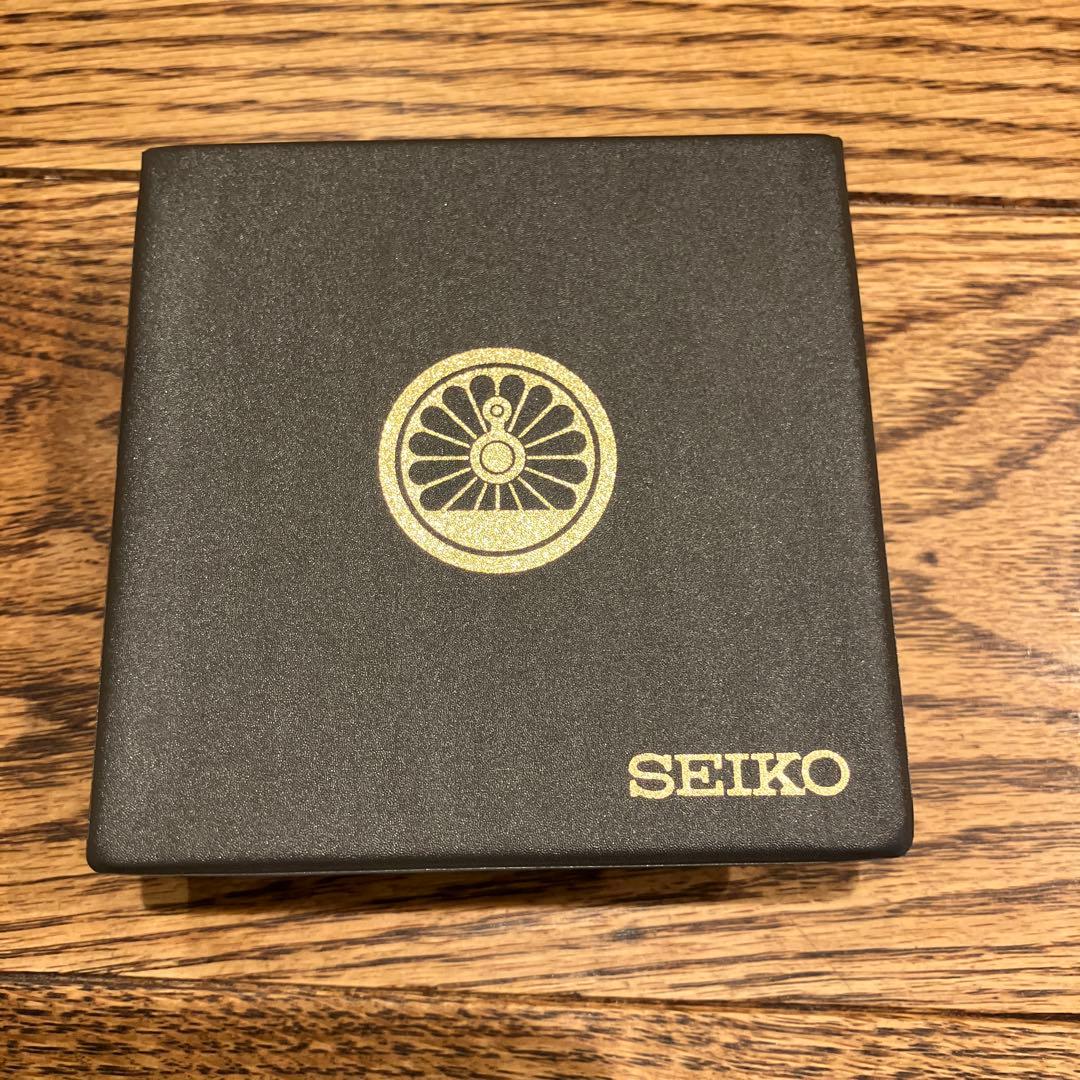 SEIKO 鉄道時計 7550(QHV) シルバー　稼動品