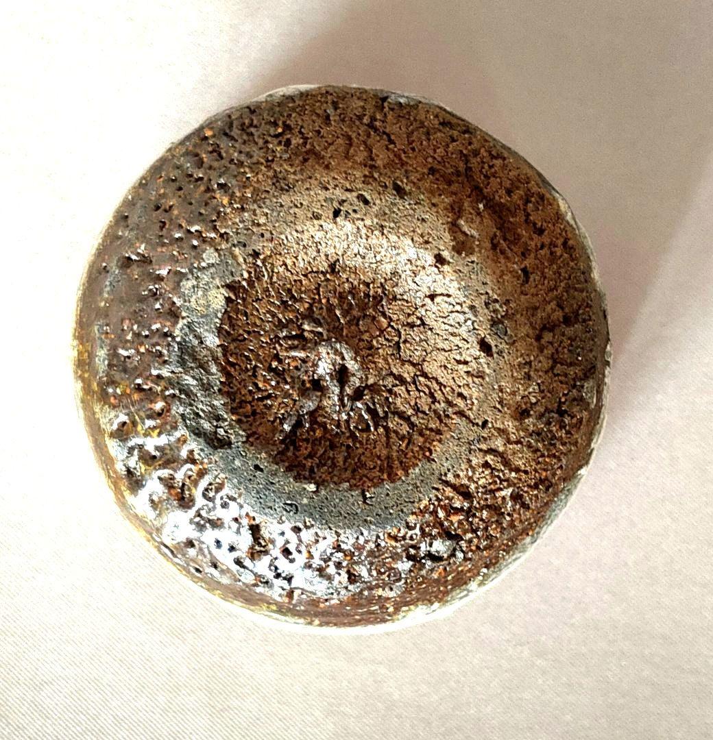 人間国宝 濱田庄司 益子焼 酒盃☆大徳寺管長極め