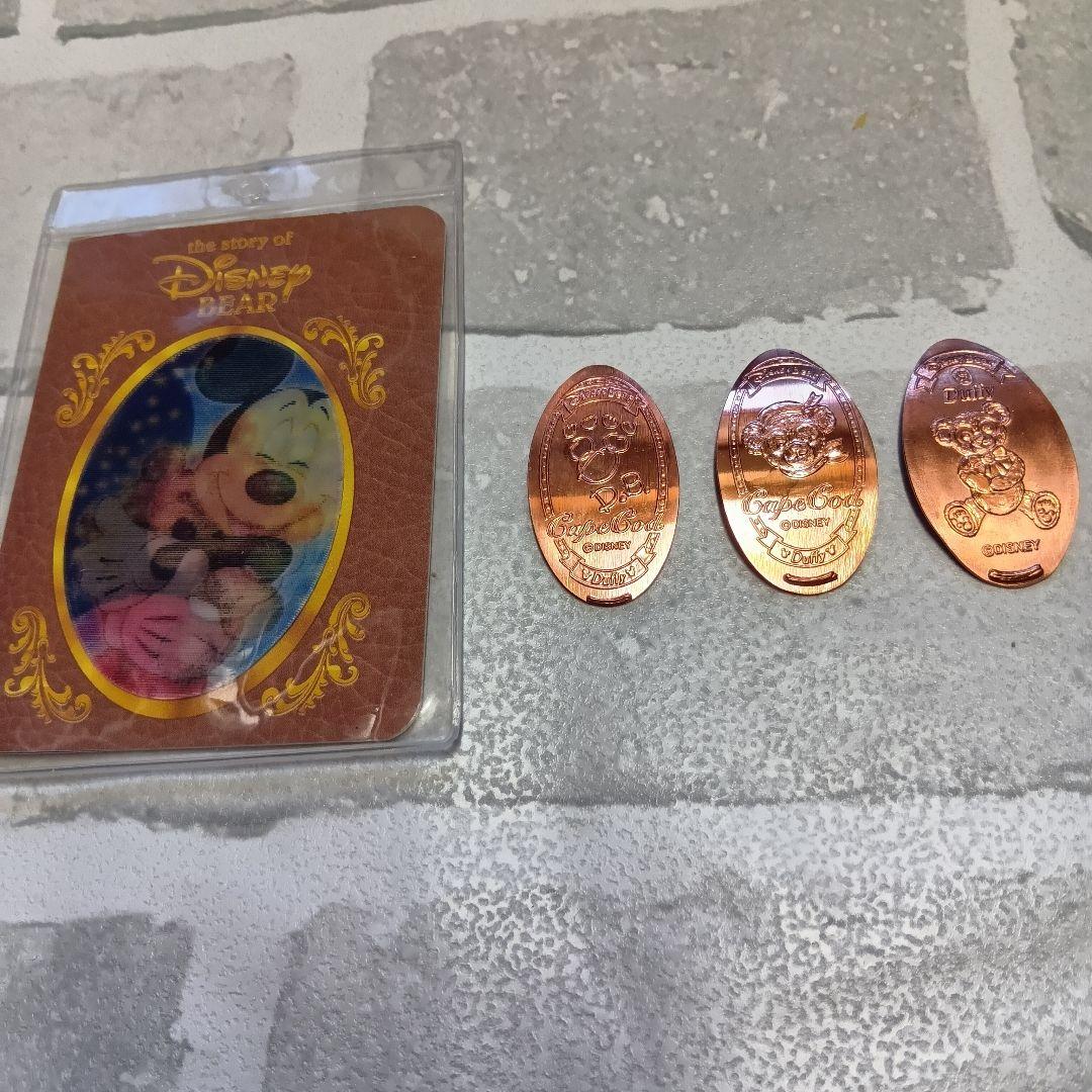 ディズニーベア　ダッフィー　タグ　絵本　スーベニアメダル　初期