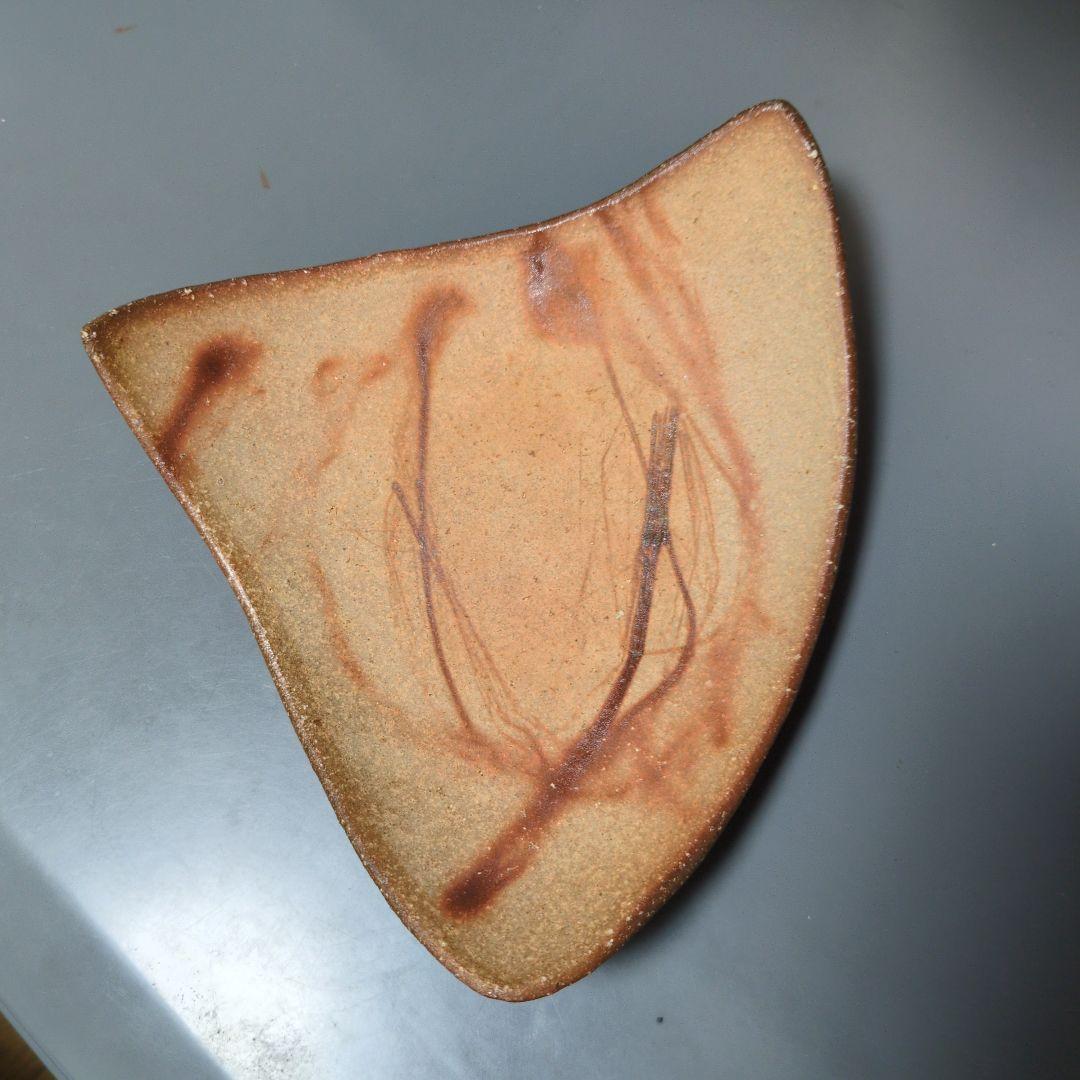 備前焼作家　山下譲治　緋襷の皿　5枚組