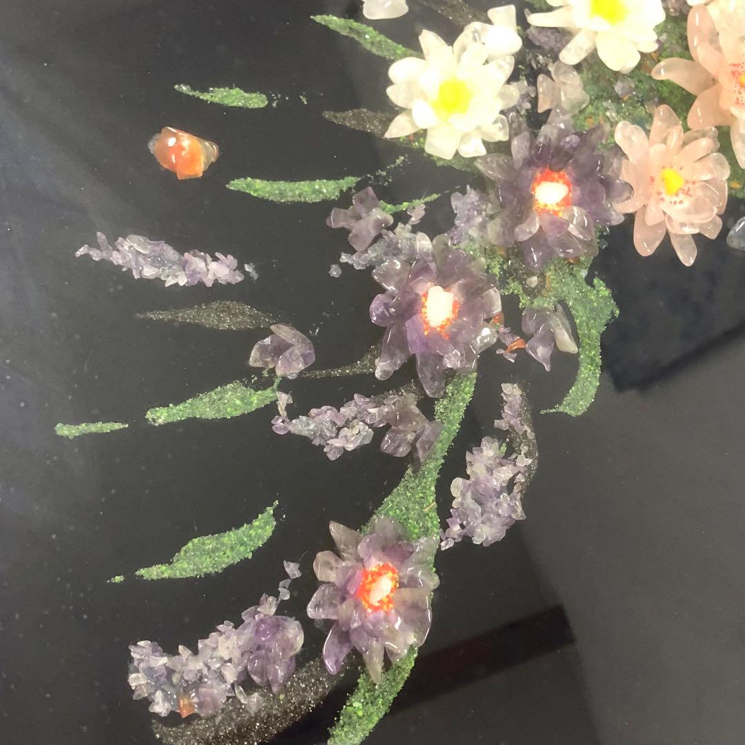 迫力の宝石画　貴石画　天然石　美術工芸品　昭和レトロ