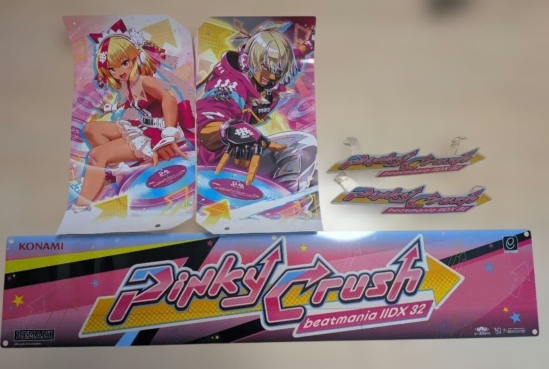 KONAMI beatmania ⅡDX 32 Pinky Crash看板装飾品