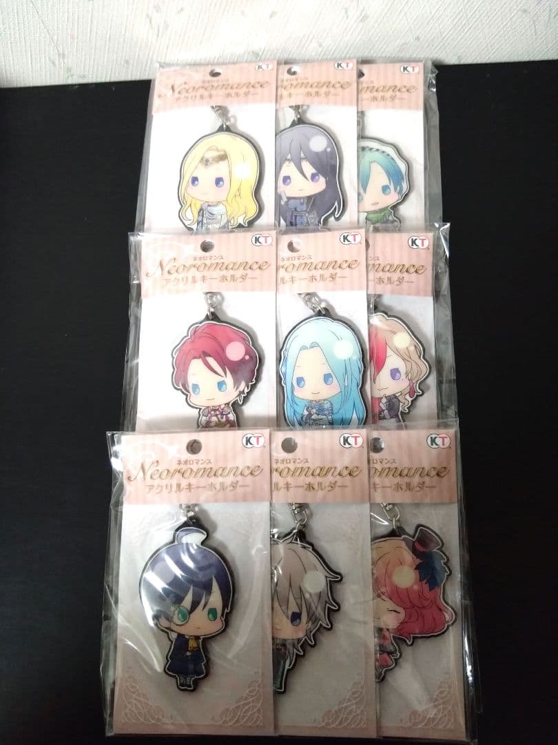 【新品未開封】アンジェリークルトゥール　アクリルキーホルダー　9個セット 神鳥