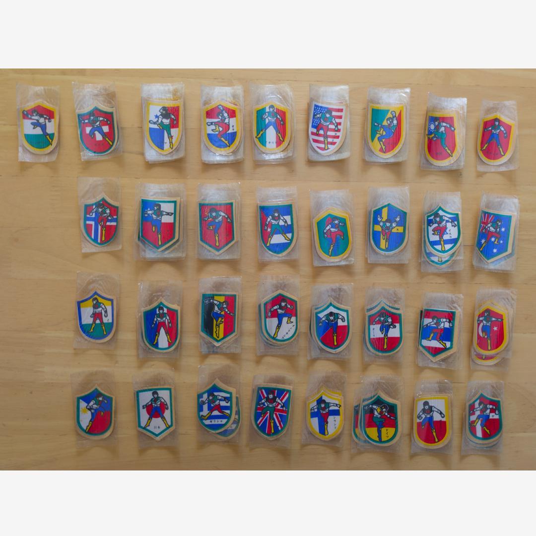 丸美屋 エイトマンシール 国旗タイプ