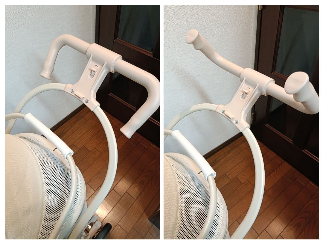 ✱美品✱ ペットカート クリーミーホワイト 分離型 軽量 折りたたみ 3輪