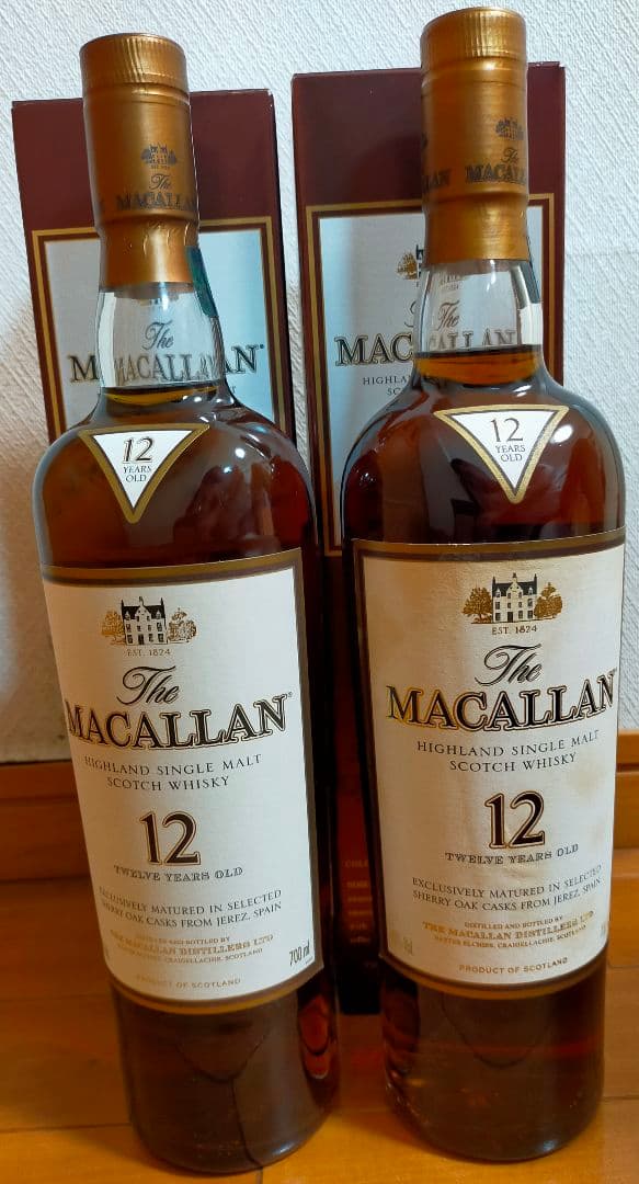 MACALLAN 旧マッカラン12年 シェリーオークカスク 700ml 2本