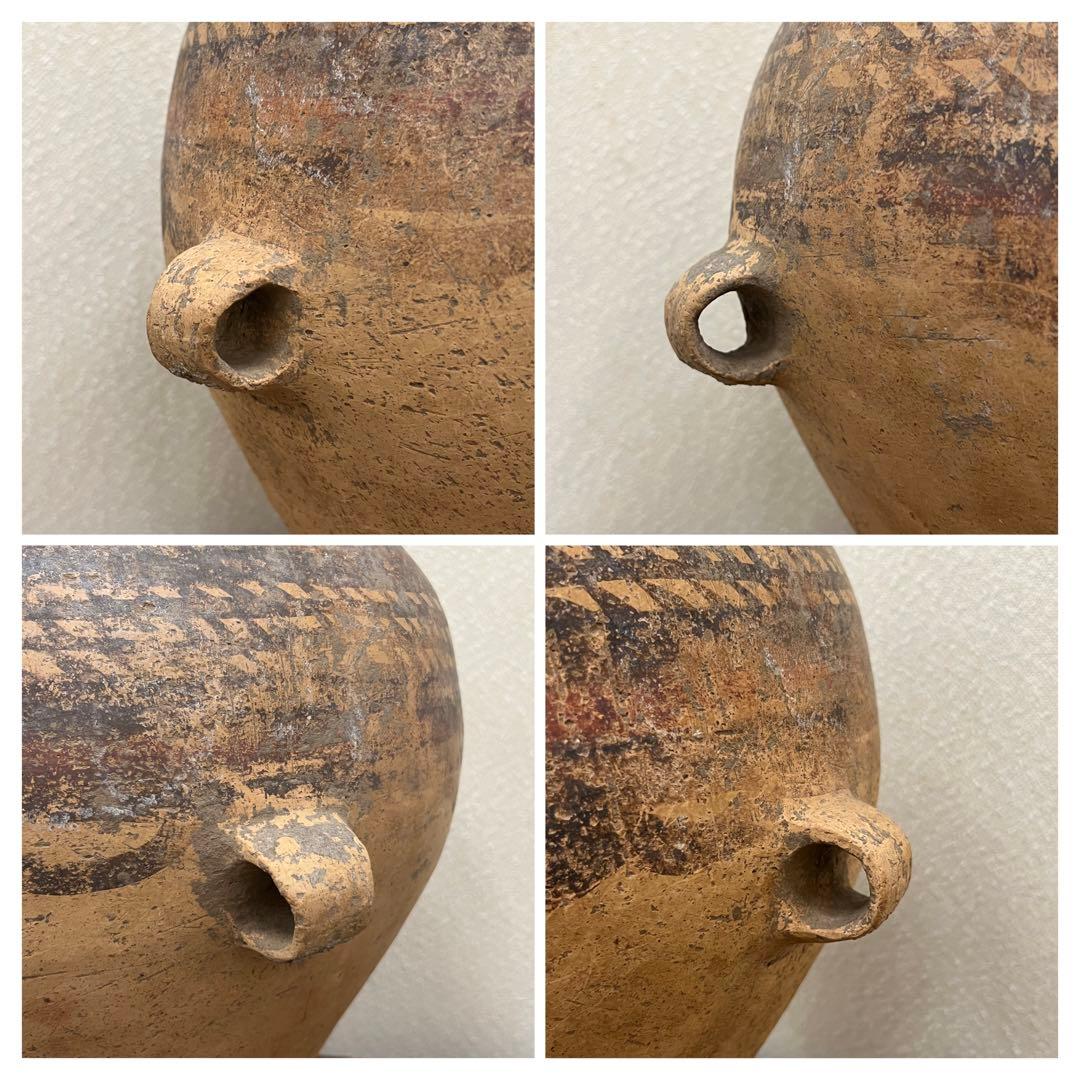 彩陶 【中国彩陶双耳大壷 アンダーソン土器/出土品】紀元前五千年