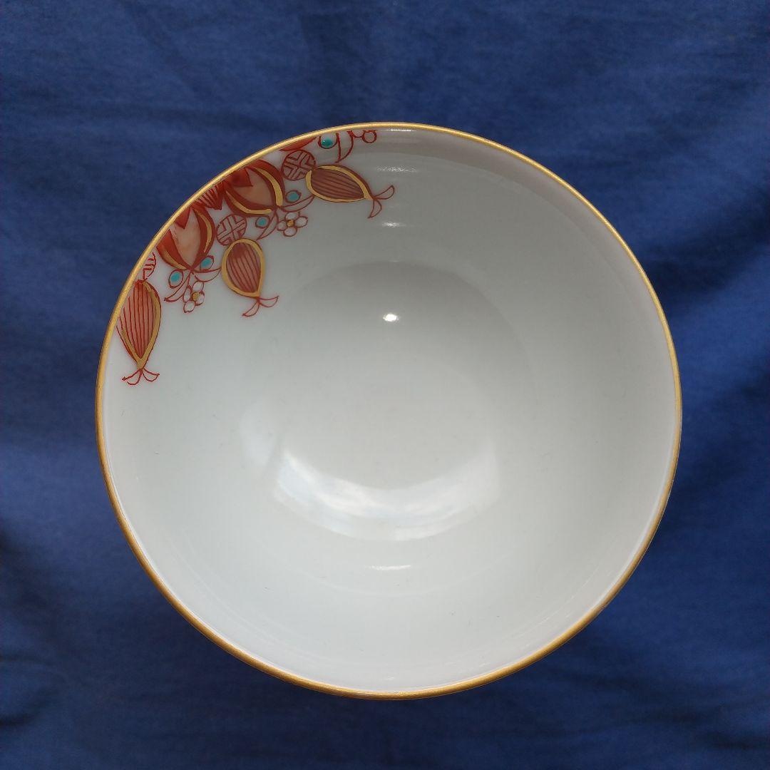 作家物♦️馬上杯 九谷　　赤絵　高　聡文