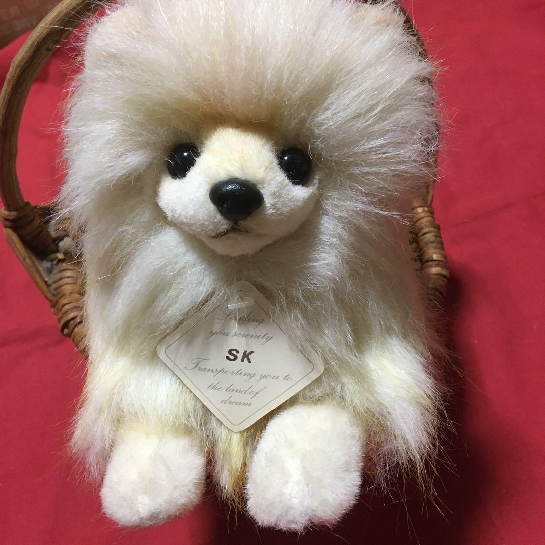 レトロぬいぐるみ　子犬　リアルぬいぐるみ　四季オリジナルぬいぐるみ　ポメラニアン