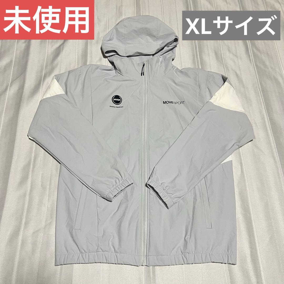 MOVE SPORT ライトグレー フード付き ウォームアップウェアXLサイズ