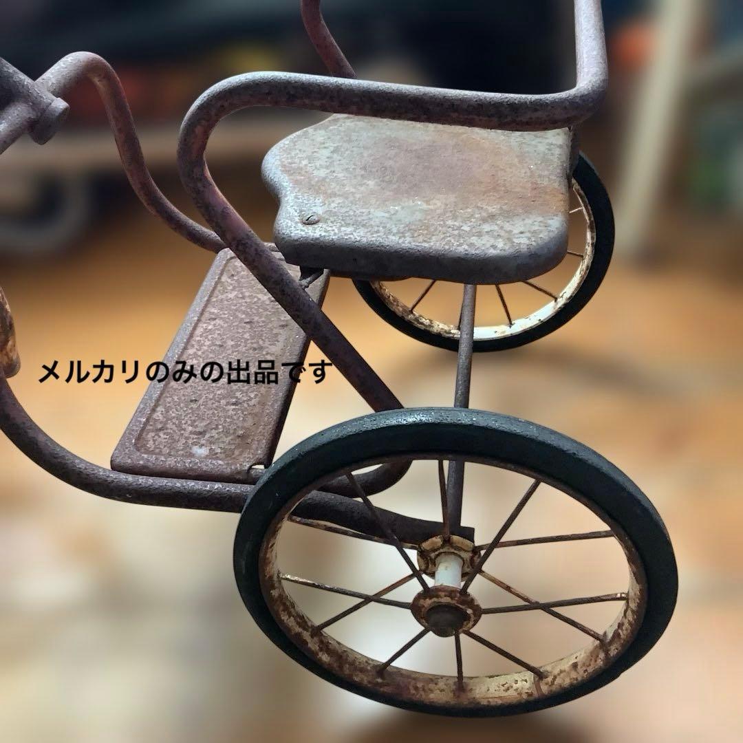 ヴィンテージ 三輪車　二人乗り三輪車　タンデム三輪車