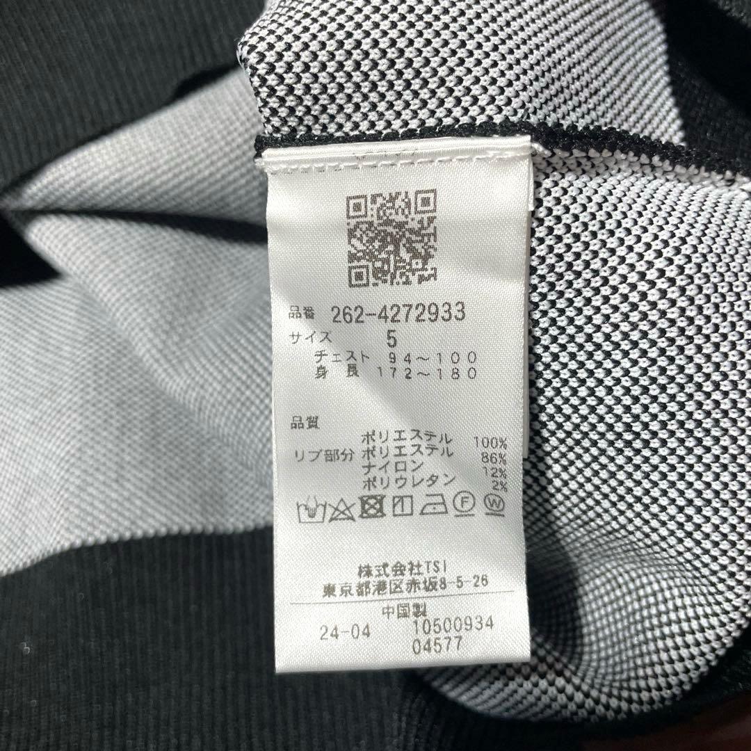 美品☆Jack Bunny!! ロゴジャガードニットフーディ ブラック　サイズ5