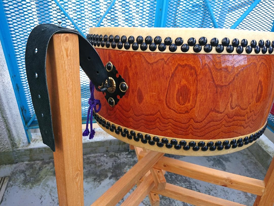 グッチーさん専用【送料無料】１尺５寸平胴太鼓　ケース・バチ付き