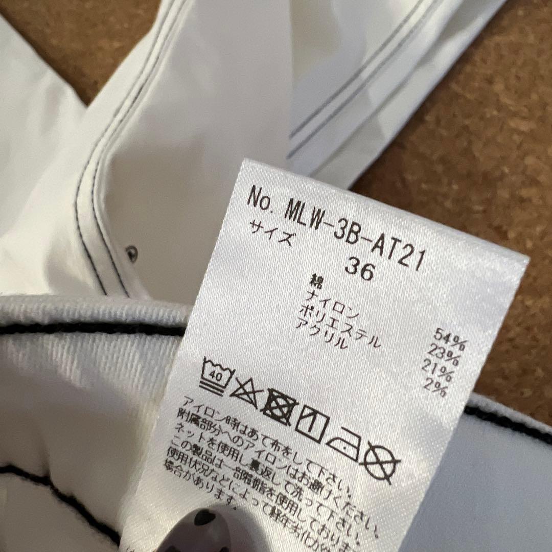 マーク&ロナ　デニム風パンツ　ホワイト36