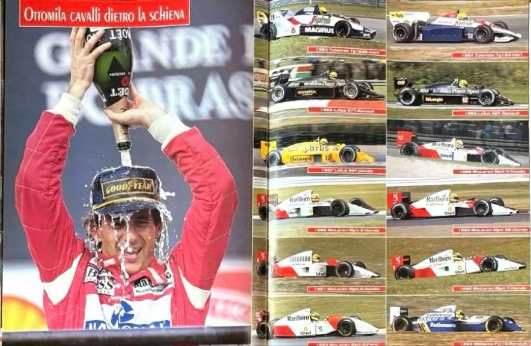 アイルトンセナ　トールマンTG184 フロントウィング実使用品　参考本付き