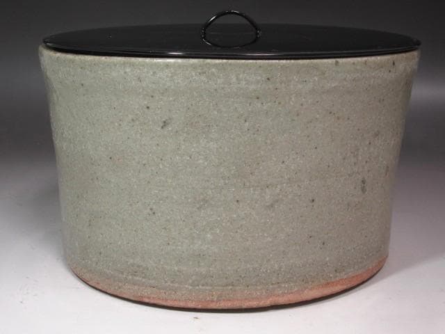 ★　古唐津水指　山の綿　裏千家　十四代　淡々斎の花押がございます★x518