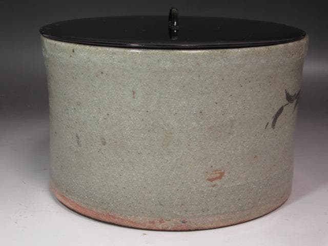 ★　古唐津水指　山の綿　裏千家　十四代　淡々斎の花押がございます★x518