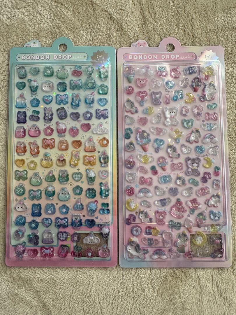 ボンボンドロップ うるちゅる コットンパフィー シール サンリオ たまごっち