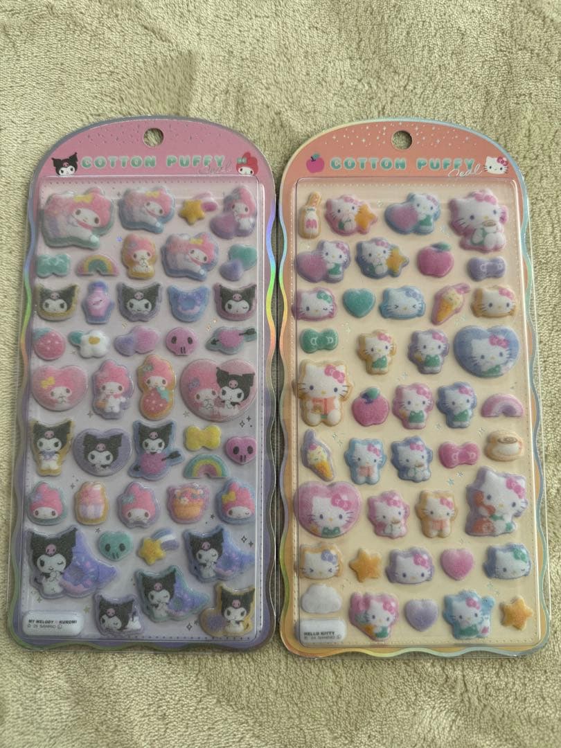 ボンボンドロップ うるちゅる コットンパフィー シール サンリオ たまごっち