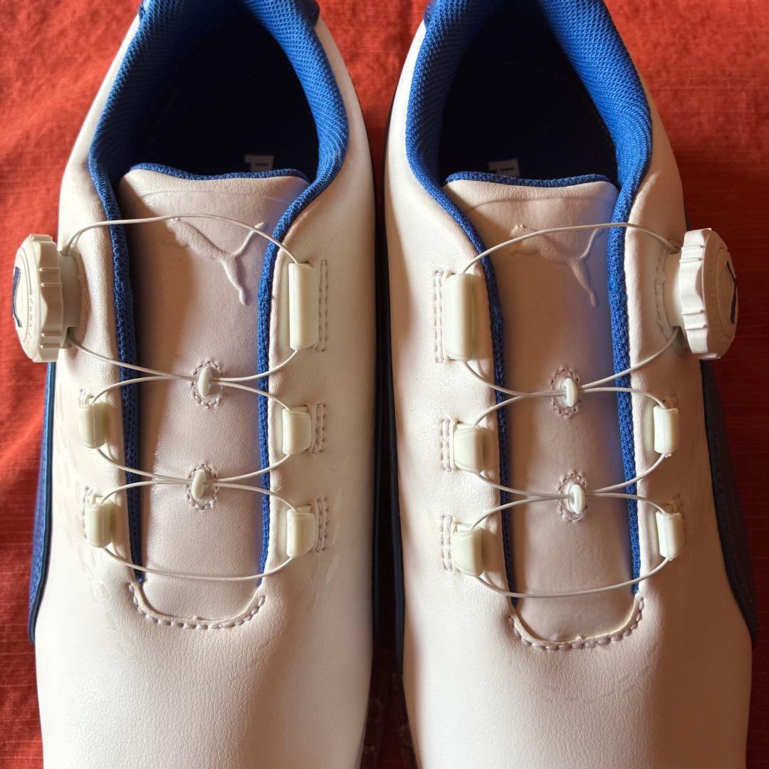 PUMA レディースゴルフシューズ　白に青のライン　24cm 新品未使用品