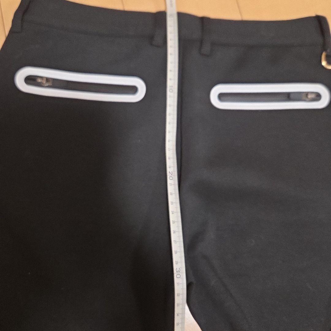 V-TWELVE 黒いパンツ ファスナー付きポケット