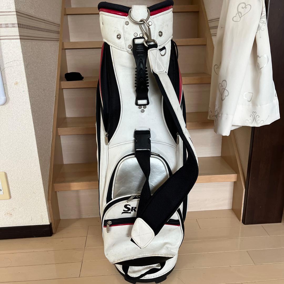 Srixon キャディバッグ ホワイト ブラック レッド