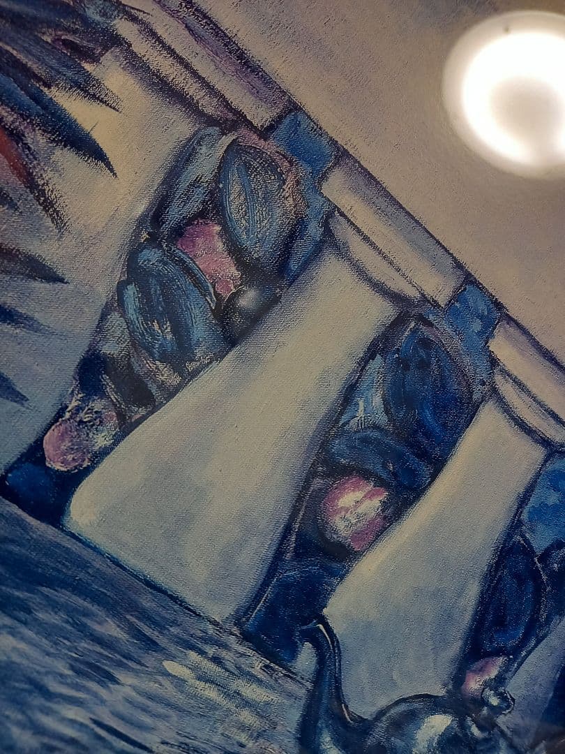 カシニョール　フランス　製作　ヴィンテージ　レガッタ　ポスター　ホワイト　額装品