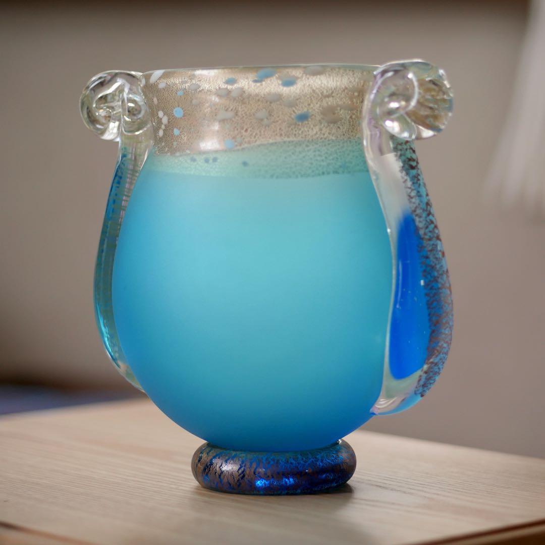 ガラスアート壺（グラスアート黒木）