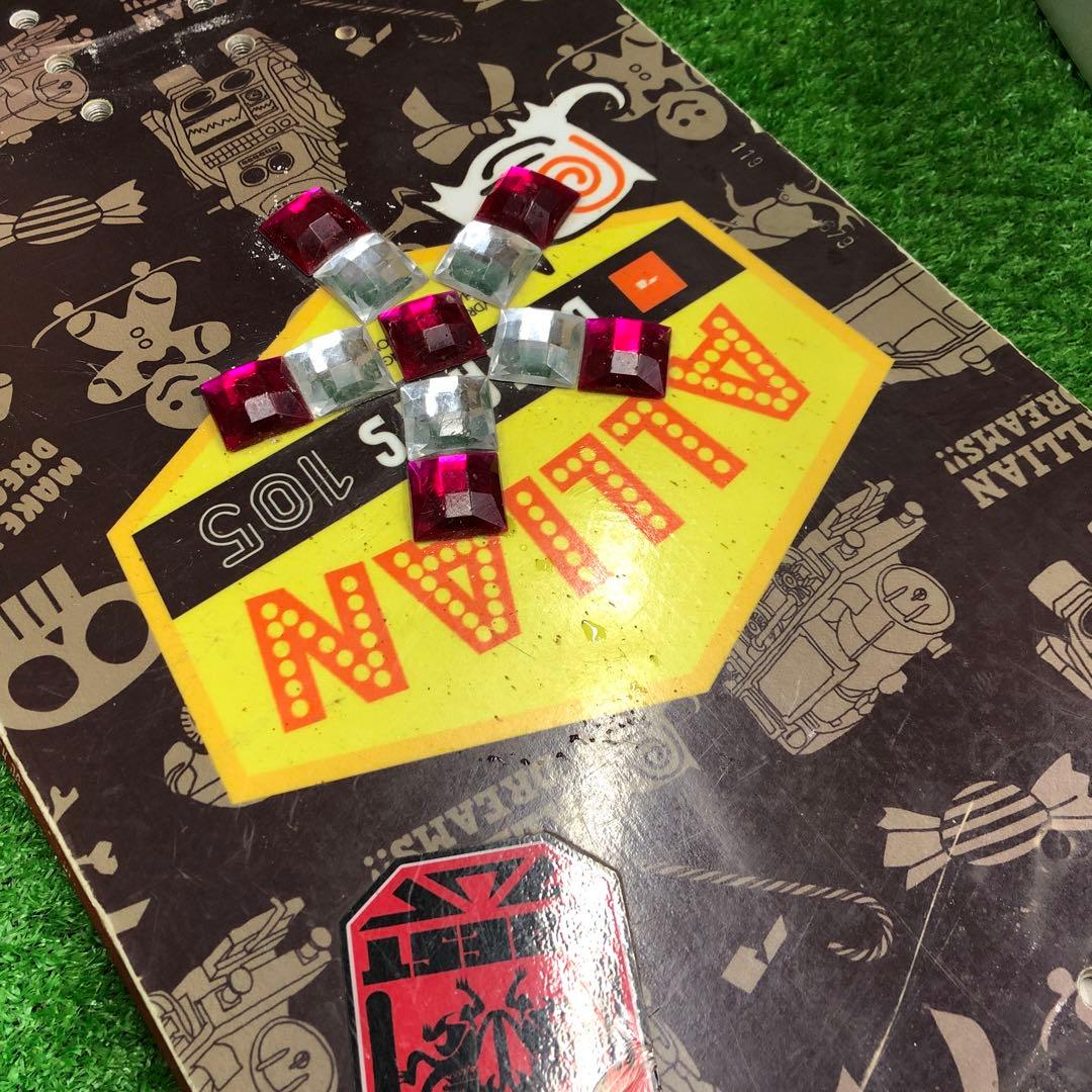 宝-625 子供用スノーボードセット 119cm ビンディング新品 wax塗布有