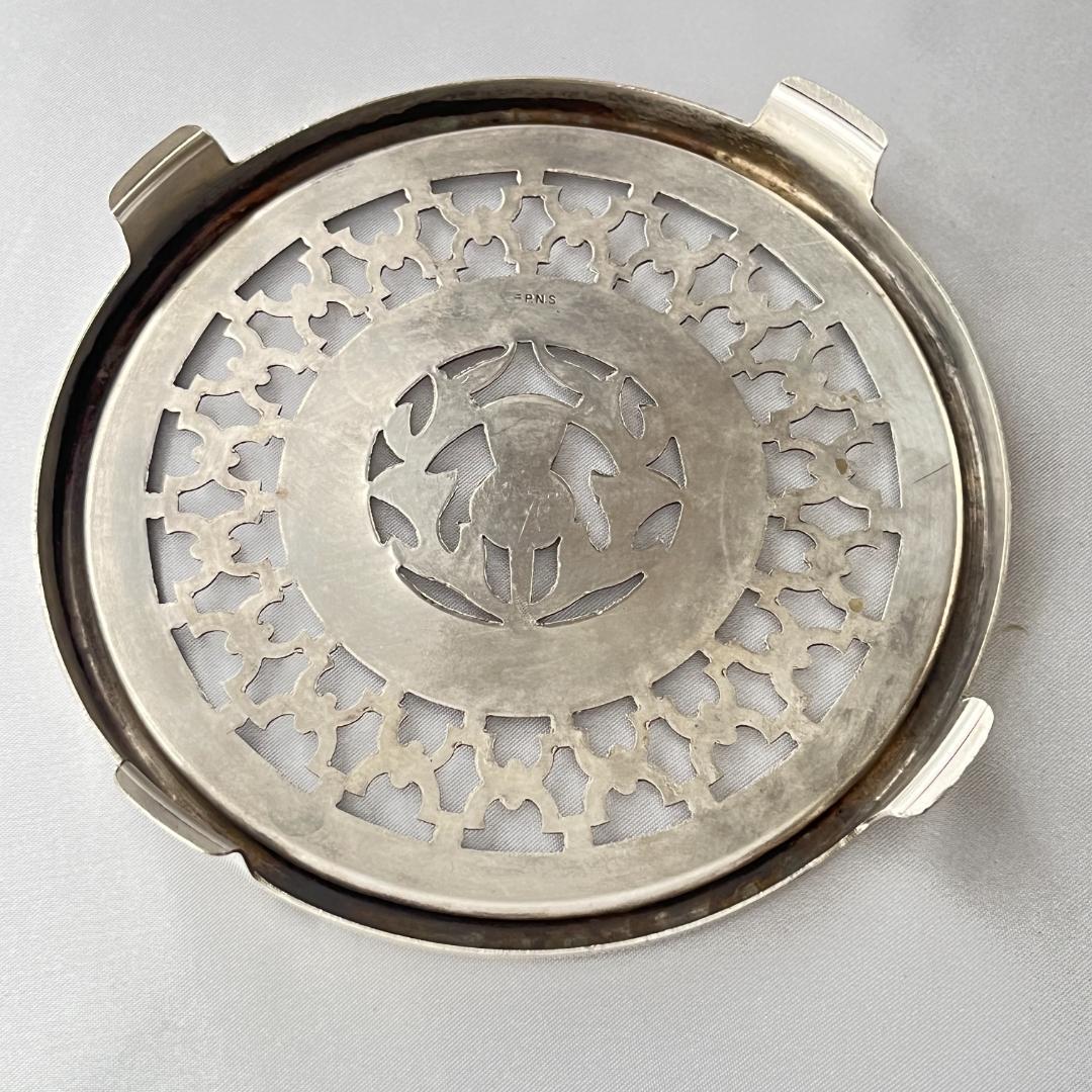 【英国】 アールデコ アザミのティーセンター 13 cm ティーポット敷