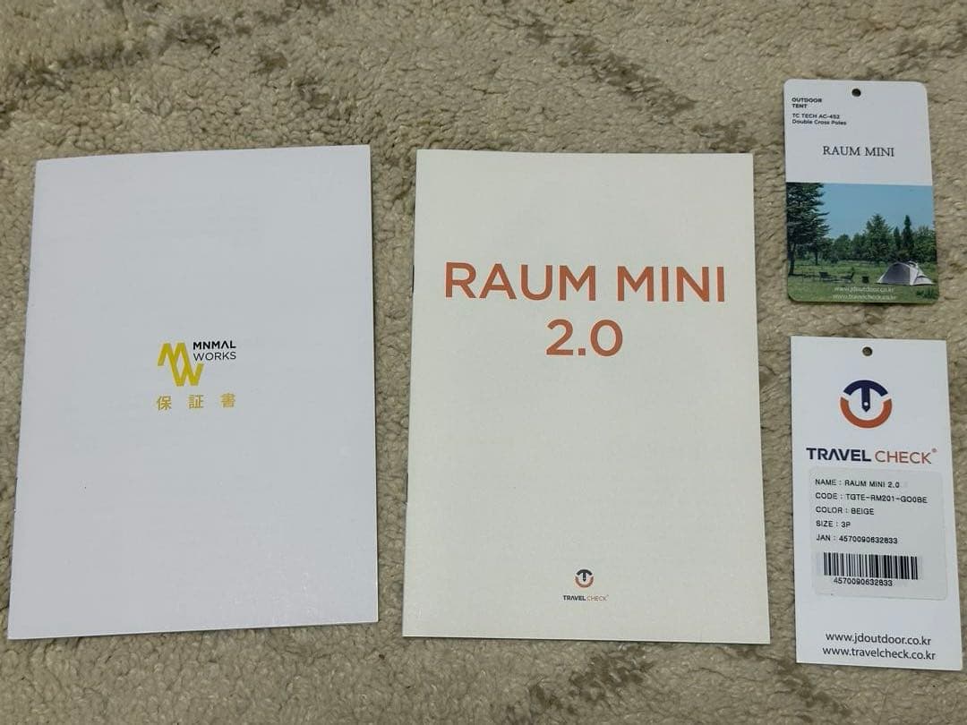 トラベルチェック ラウム ミニ TRAVEL CHECK RAUM MINI