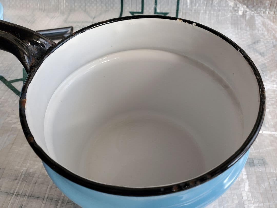 minimini　チェコスロバキア　ホーロー　ダブルボイラー