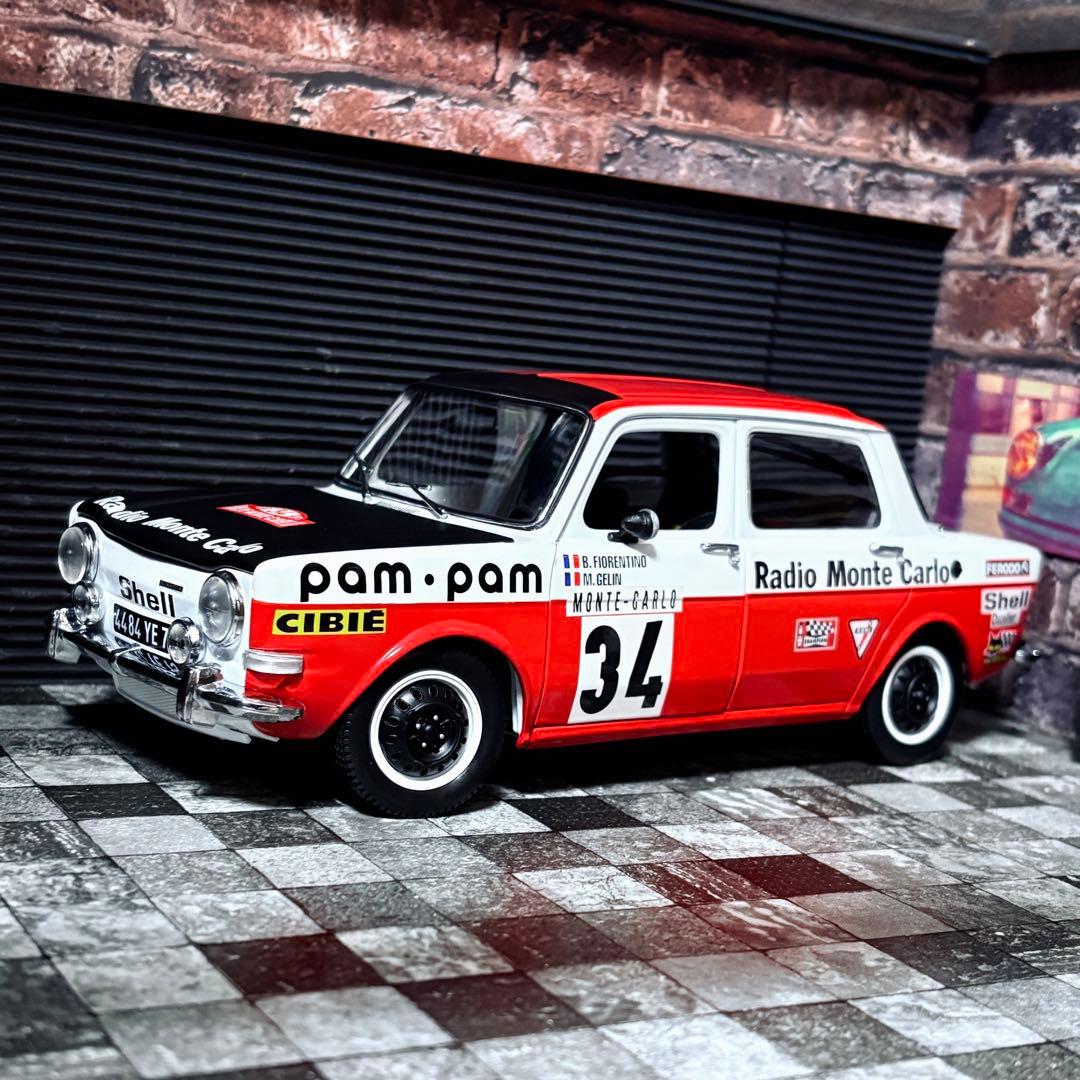 ワンオフカスタム 1/18 NOREV シムカ 1000 ラリー2 モンテカルロ