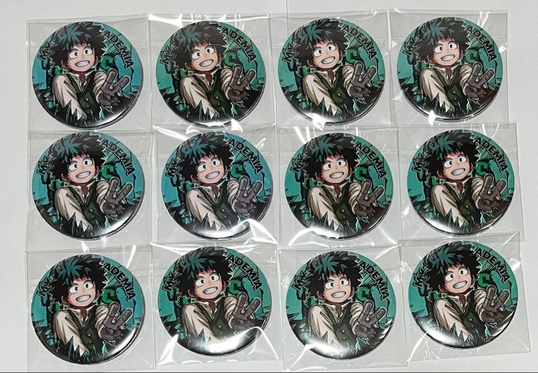 ヒロアカ　緑谷出久　缶バッジ　十傑　12個