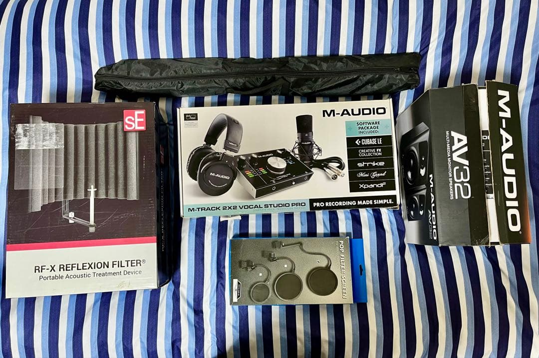 【歌ってみた、ゲーム実況】機材一式セット　M-AODIO