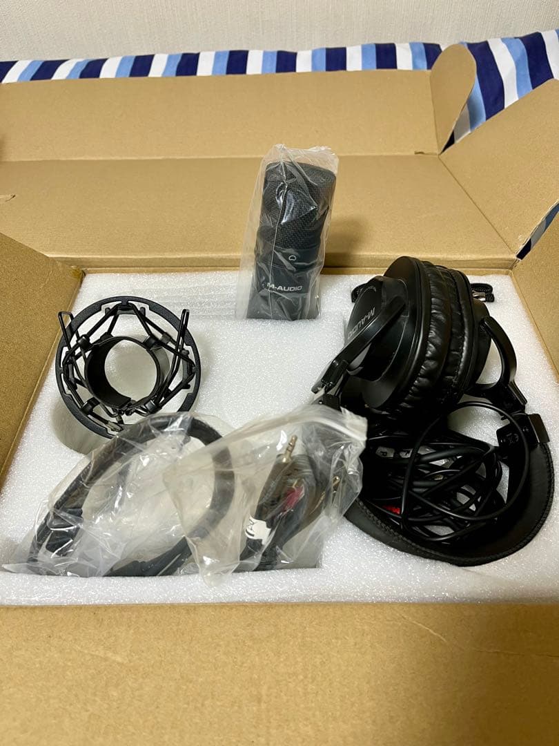 【歌ってみた、ゲーム実況】機材一式セット　M-AODIO