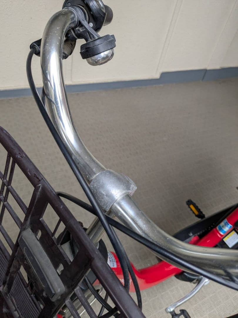 PAS with 赤 電動アシスト自転車 24インチ バッテリー状態良好