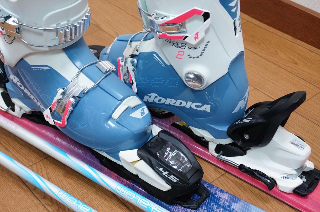 メンテ済 110cm 靴20.5cm NORDICA スキーセット 美品