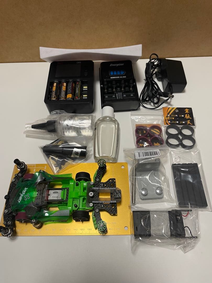 ミニ四駆 まとめ売り MSフレキ完成車 加工ローラー フルカーボン 周辺機器